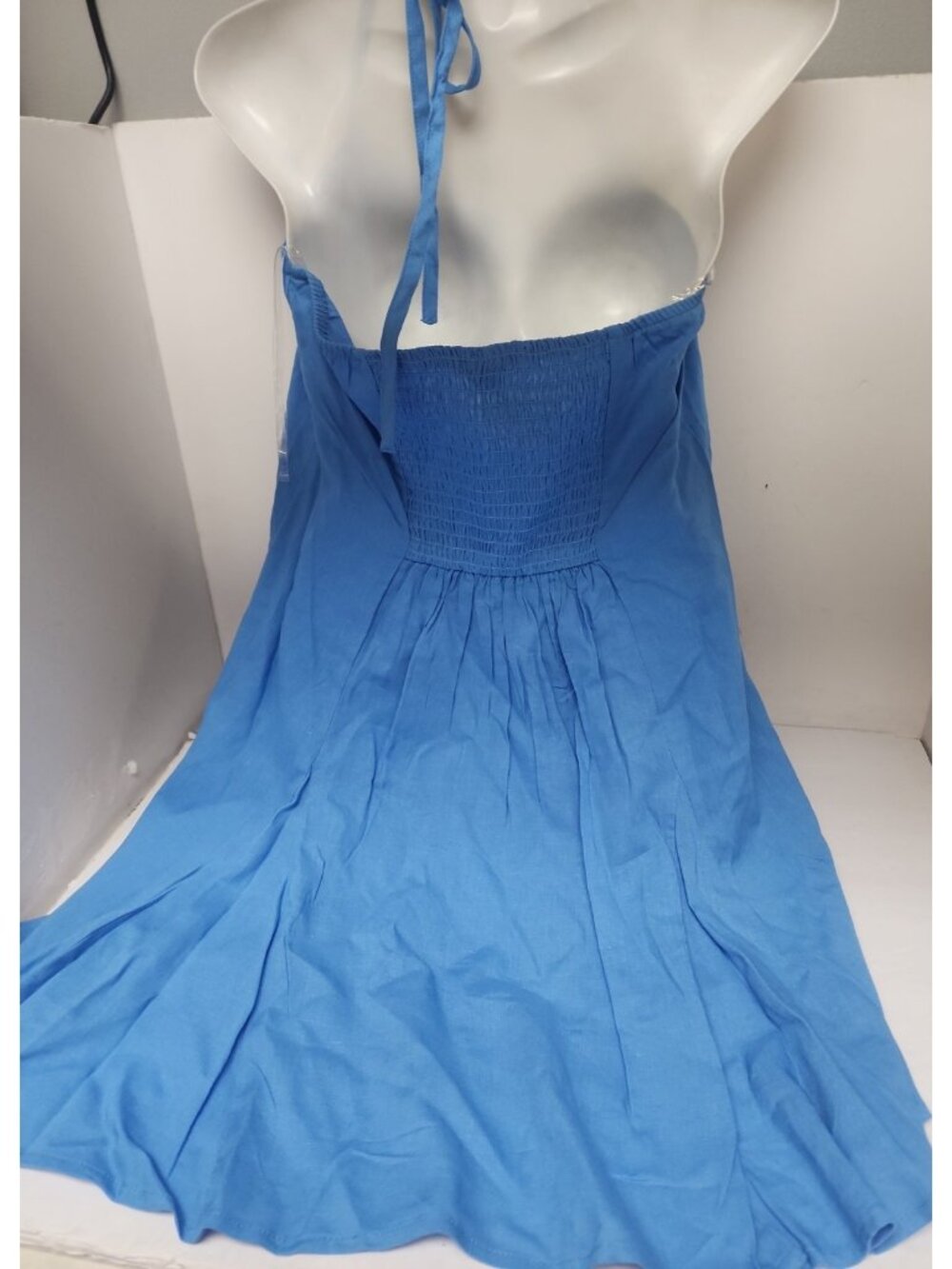 Wild Fable Women's Halter Sundress Style#OL9MX2 Blue Size Medium New!!! - Picture 2 of 2